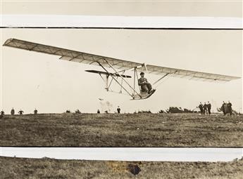 (EARLY AVIATION) A selection of 10 press photographs documenting the early decades of aviation, including one Wright Brothers photograp